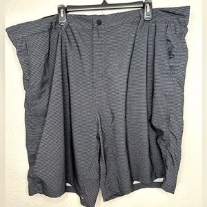 NEW Distortion Men’s Swim Trunks with Zipper Grey and Black Striped Size 48